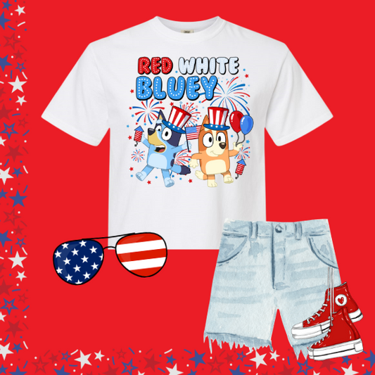 Red White and Bluey
